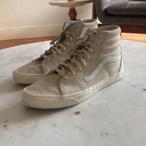 Hi Top Vans - 10.5 - Ivory/White